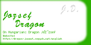 jozsef dragon business card